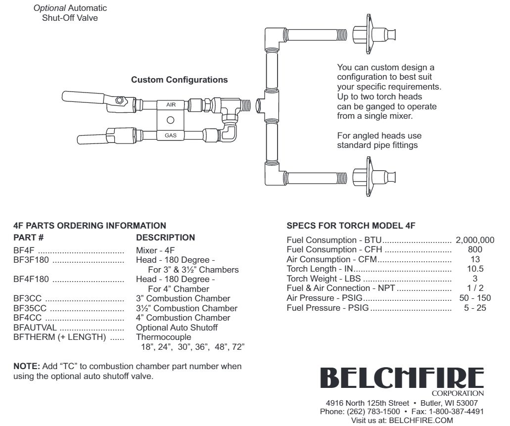 belchfire 4f mixer exploded diagram view 2